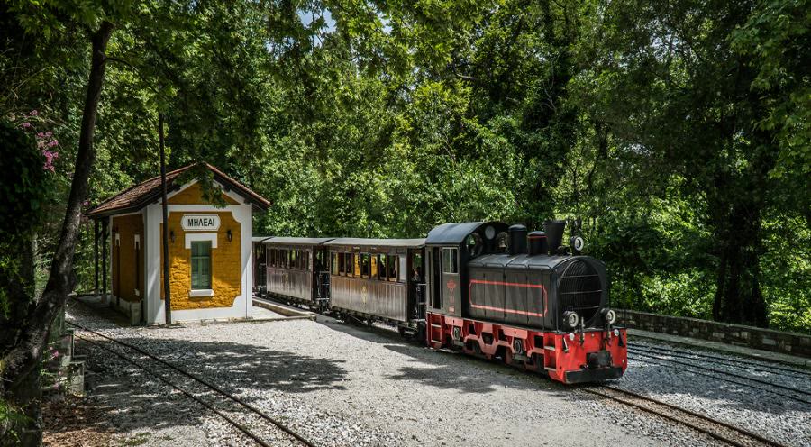 The historic steam train of Pelion